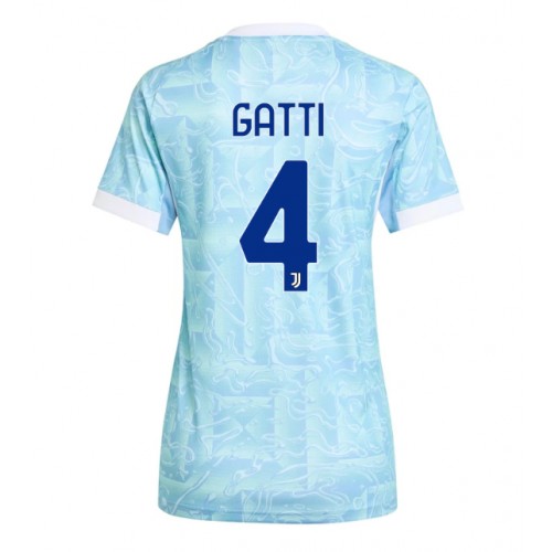 Juventus Federico Gatti #4 Seconda Maglia Femmina 2025-26 Manica Corta Juventus Federico Gatti #4 Seconda Maglia Femmina 2025-26 Manica Corta